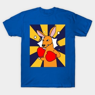 Boxing Glove Boxing Kangaroo Fighting T-Shirt